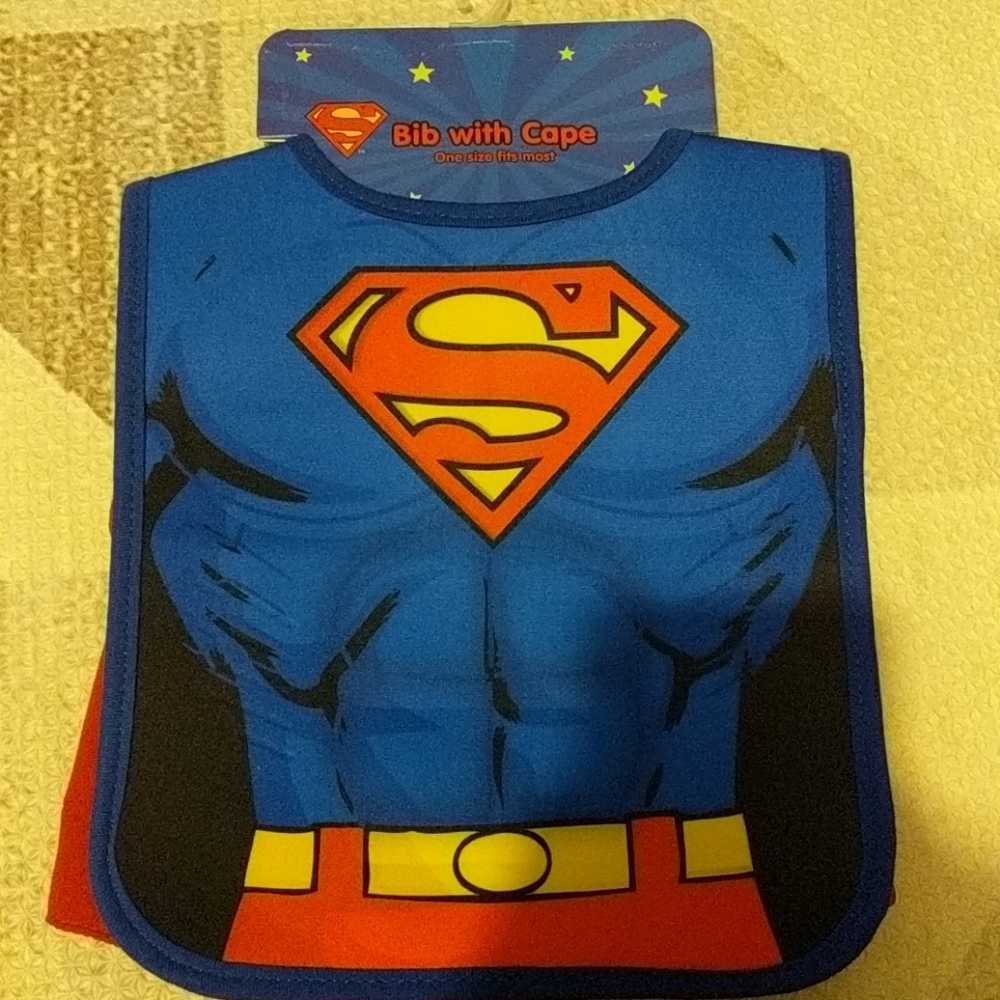 Superman Bib and Cape Set by ABG Baby